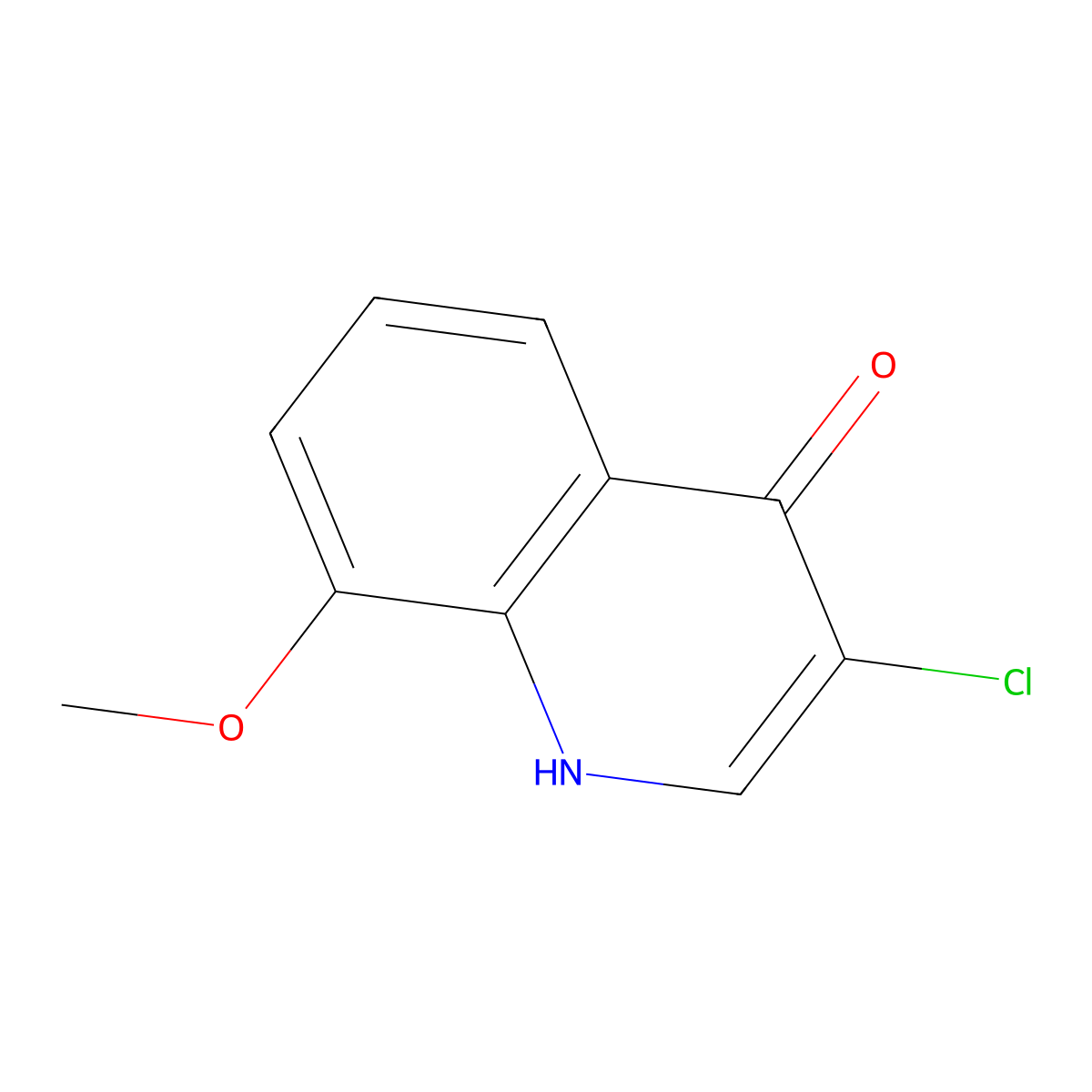 3-Chloro-8-methoxyquinolin-4-OL molecular structure, CAS 16778-22-6