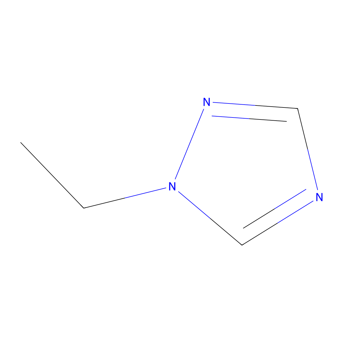 1-Ethyl-1,2,4-triazole molecular structure, CAS 16778-70-4