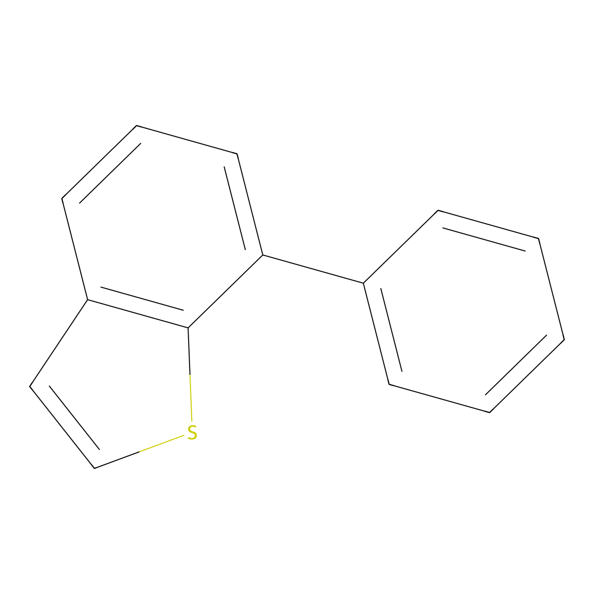 7-Phenyl-1-benzothiophene molecular structure, CAS 1678-02-0