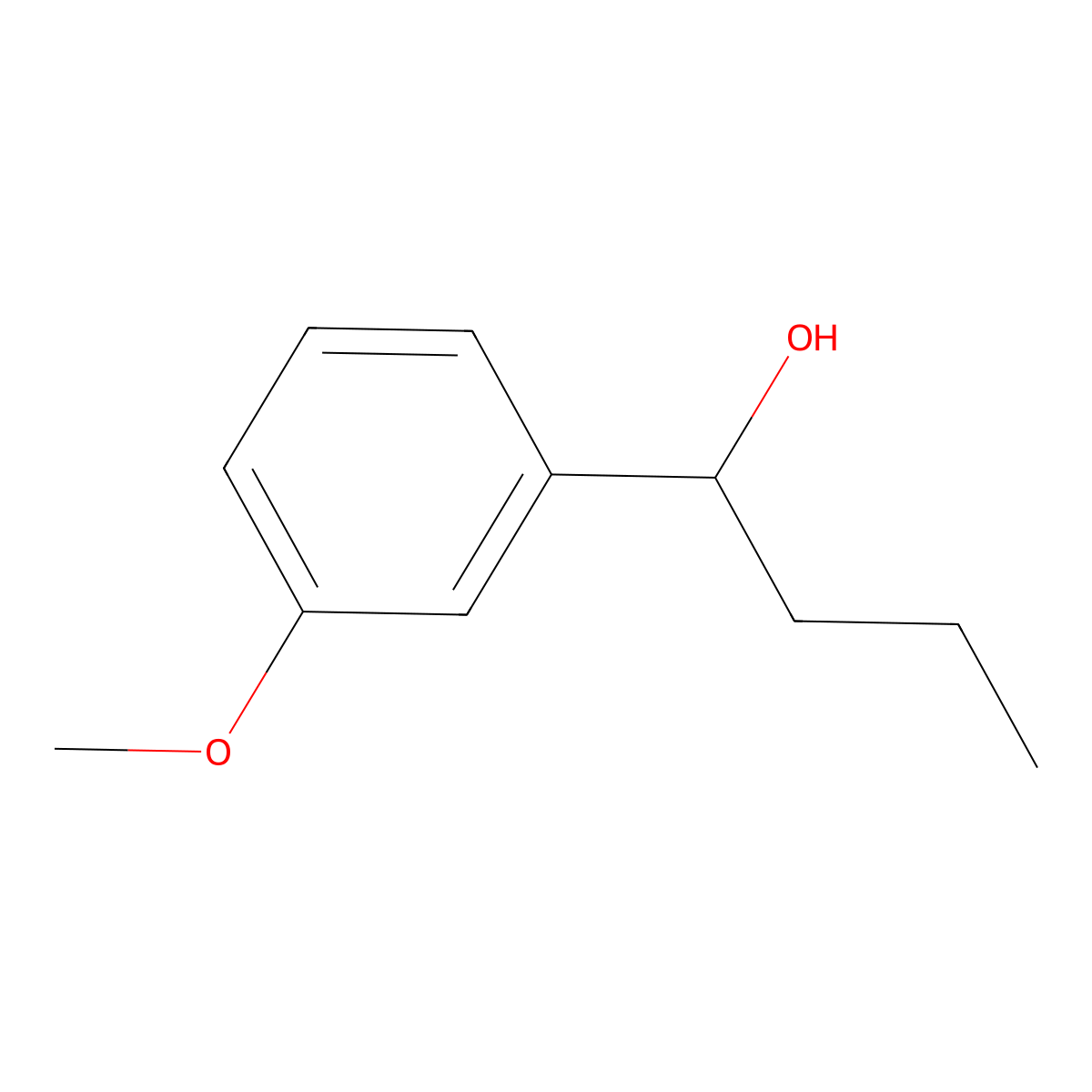 1-(3-Methoxyphenyl)butan-1-ol molecular structure, CAS 1678-03-1