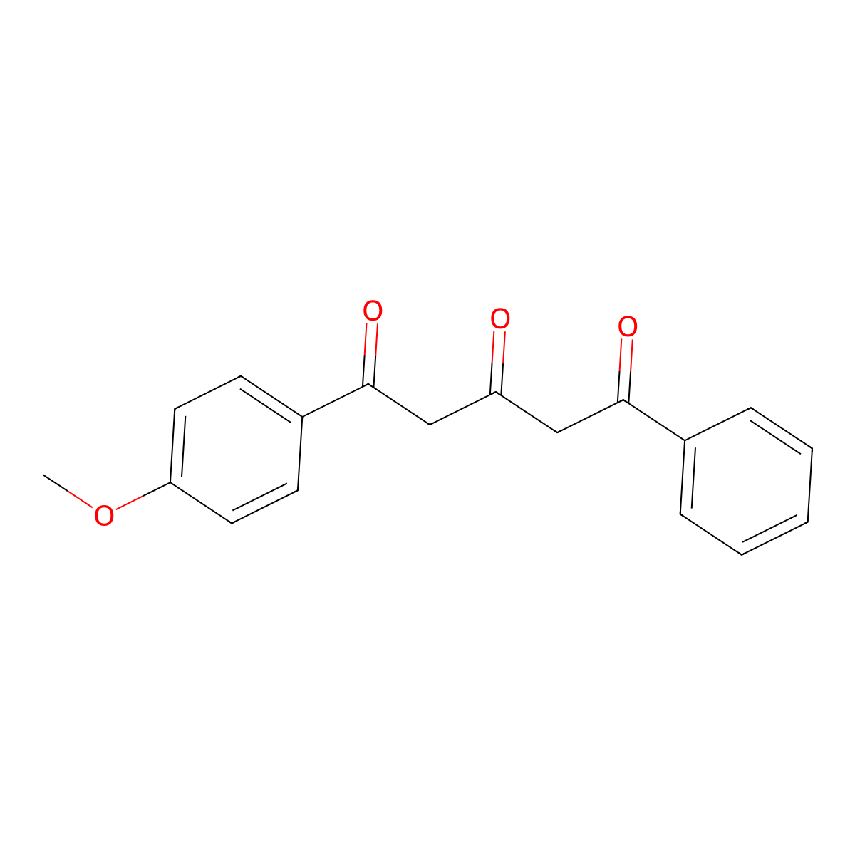 1-(4-Methoxyphenyl)-5-phenyl-1,3,5-pentanetrione molecular structure, CAS 1678-17-7