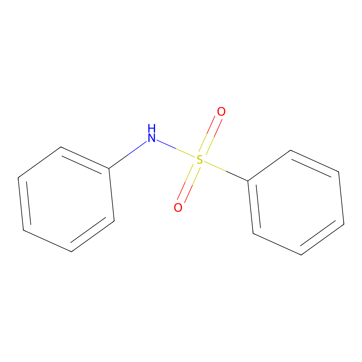 Benzenesulfonanilide molecular structure, CAS 1678-25-7