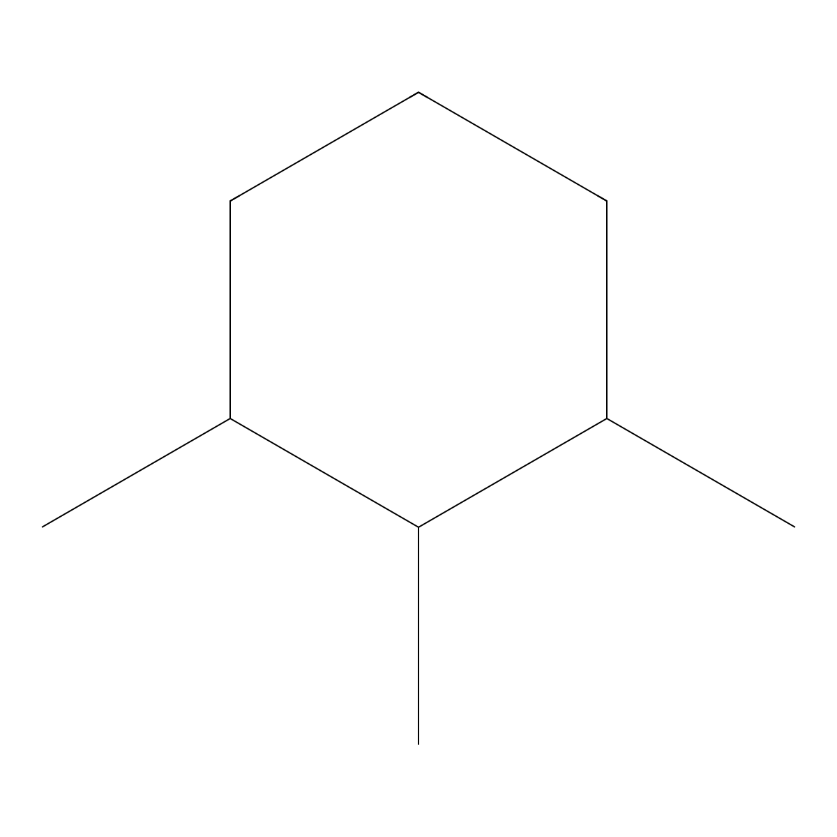 1,2,3-Trimethylcyclohexane molecular structure, CAS 1678-97-3