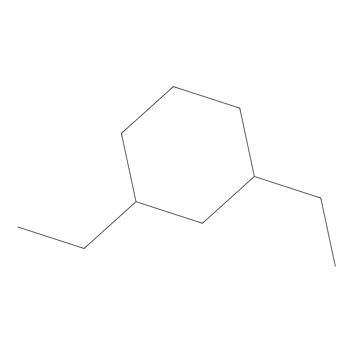 1,3-Diethylcyclohexane molecular structure, CAS 1678-99-5