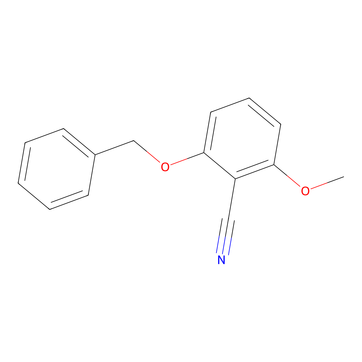 2-(Benzyloxy)-6-methoxybenzonitrile molecular structure, CAS 167832-66-8