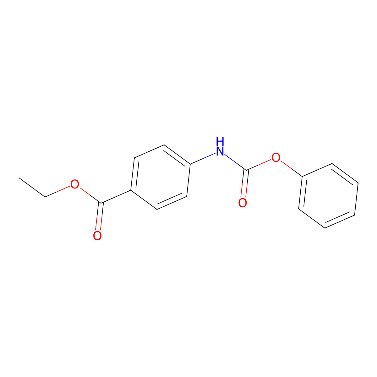 Ethyl 4-[(phenoxycarbonyl)amino]benzoate molecular structure, CAS 167837-59-4