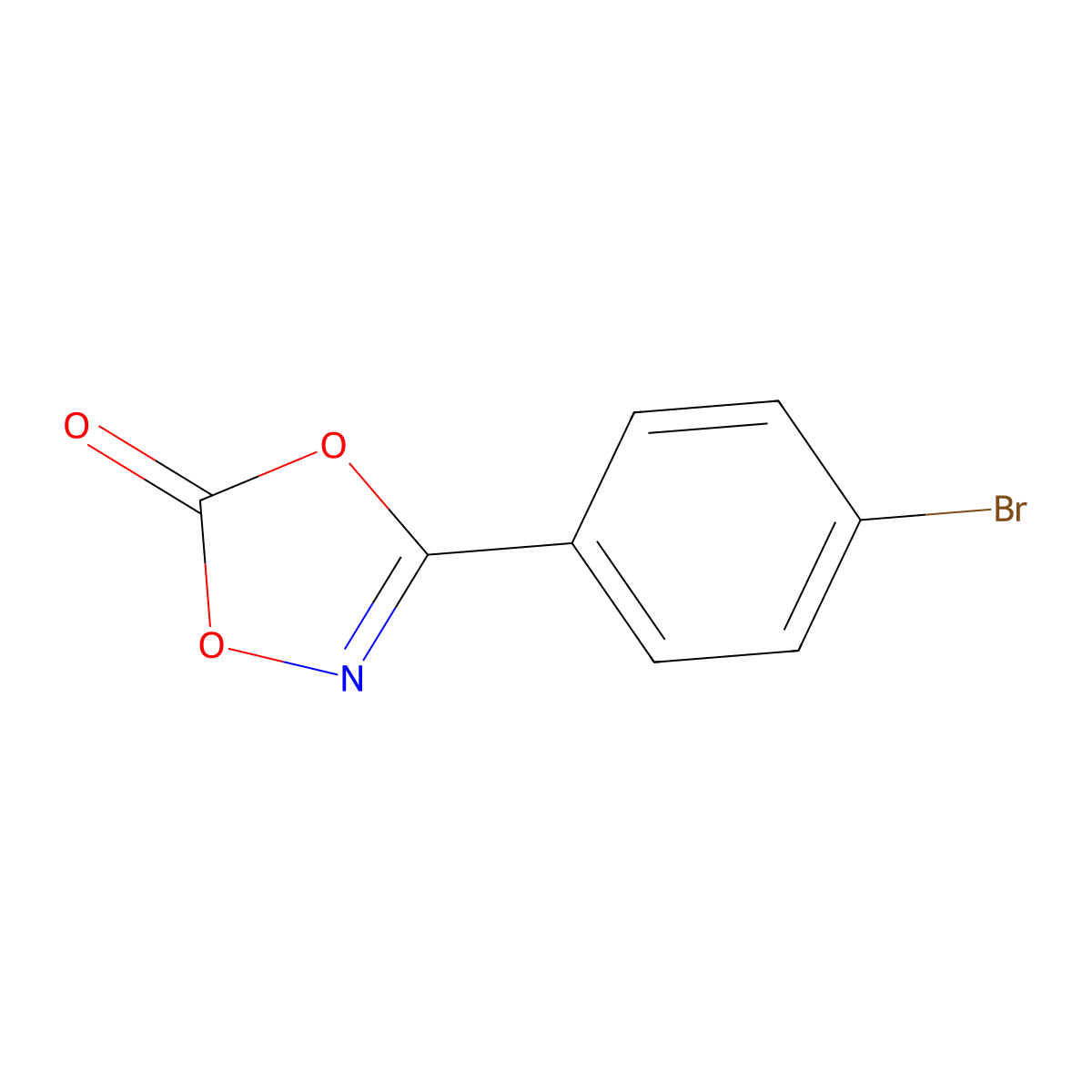 3-(4-Bromophenyl)-1,4,2-dioxazol-5-one molecular structure, CAS 1678509-96-0