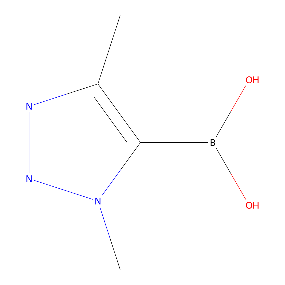 (1,4-Dimethyl-1H-1,2,3-triazol-5-yl)boronic acid molecular structure, CAS 1678536-37-2