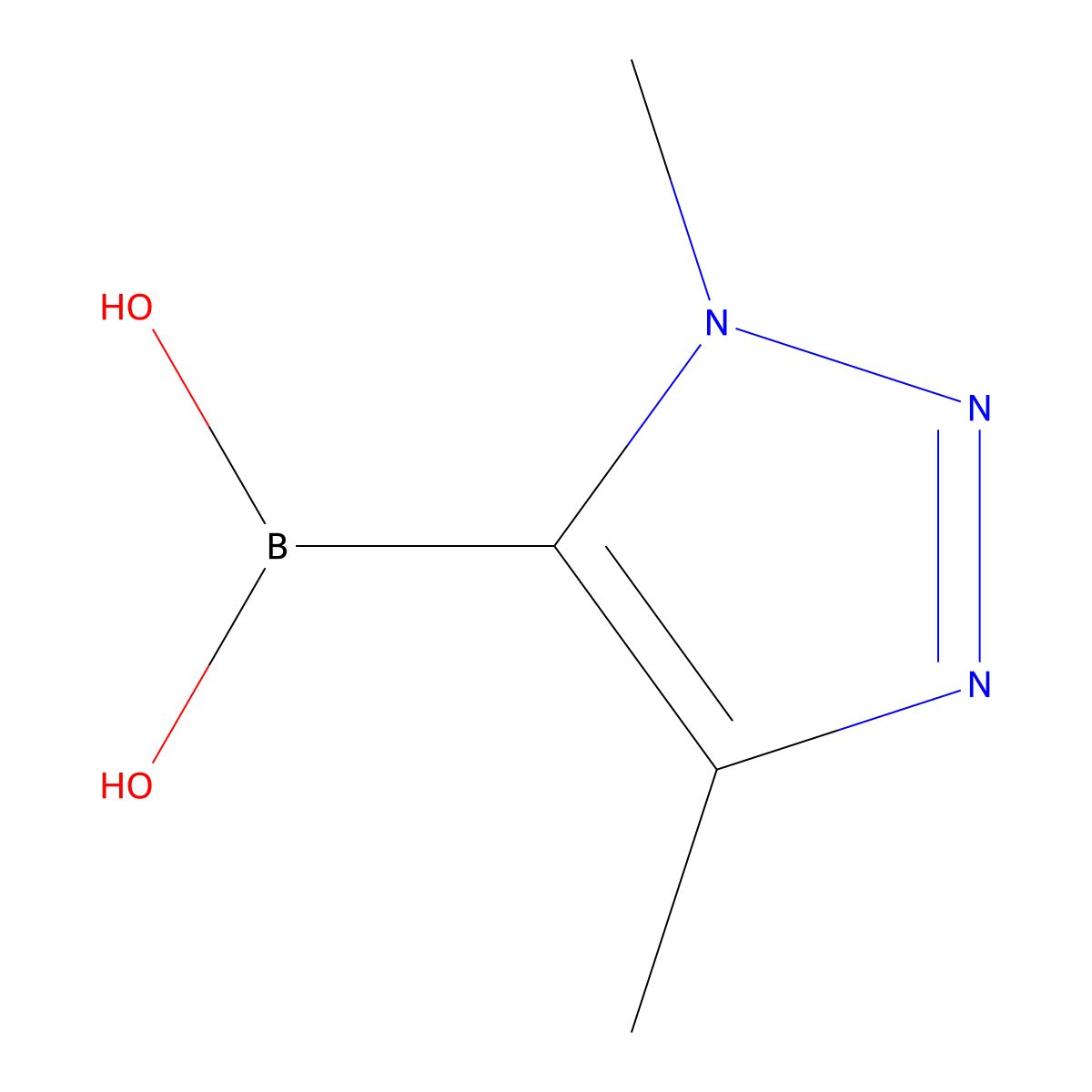 (1,4-Dimethyl-1H-1,2,3-triazol-5-yl)boronic acid molecular structure, CAS 1678536-37-2