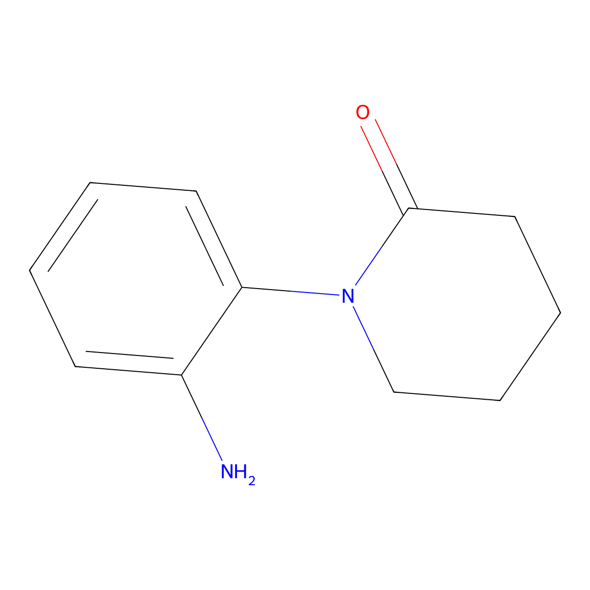 1-(2-Aminophenyl)piperidin-2-one molecular structure, CAS 167864-96-2