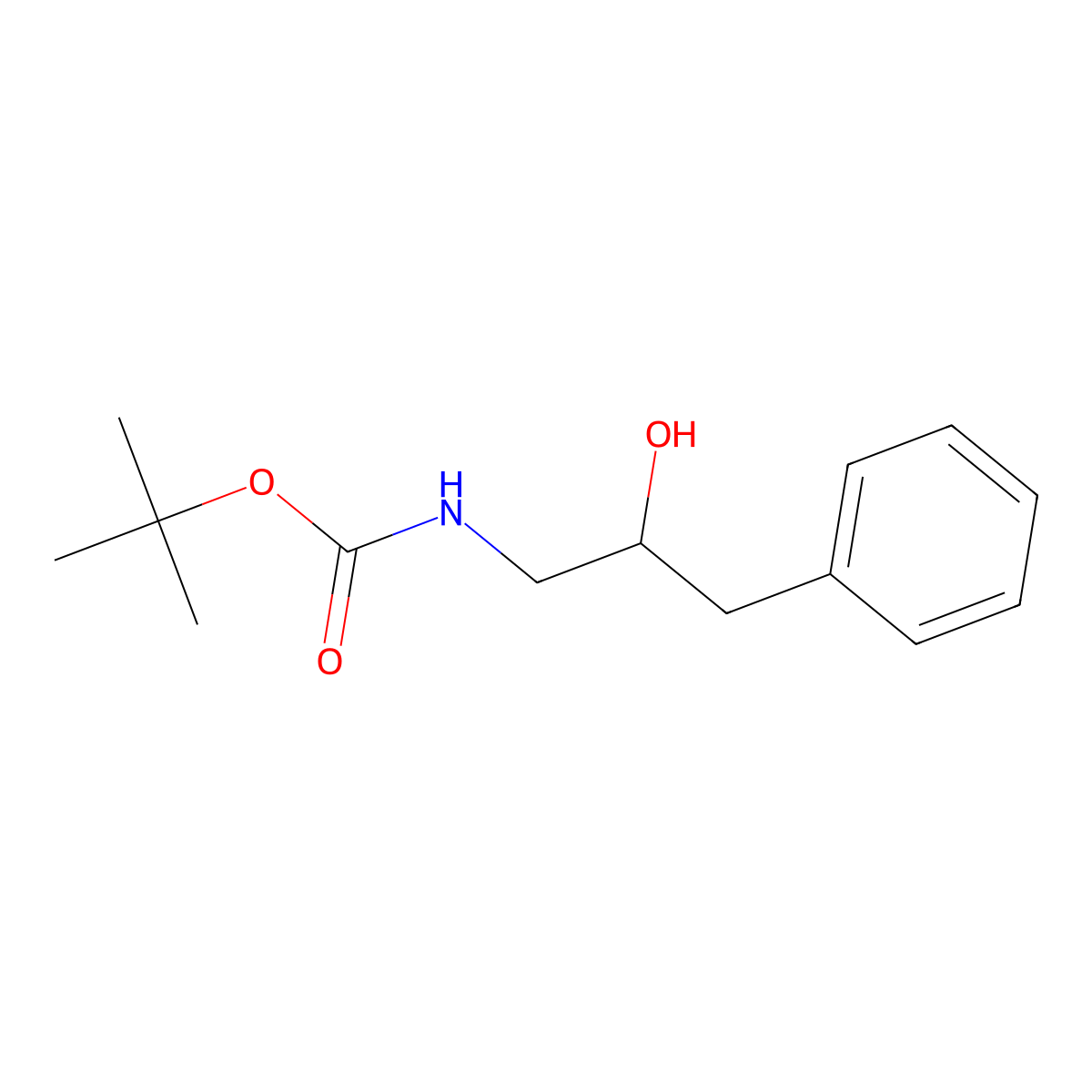tert-butyl N-[(2S)-2-hydroxy-3-phenylpropyl]carbamate molecular structure, CAS 167867-23-4