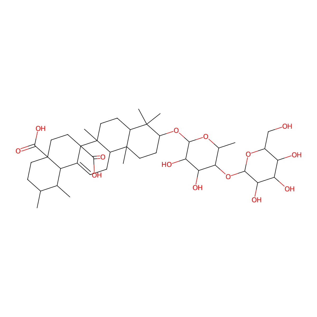Rubbeloside A molecular structure, CAS 167882-67-9
