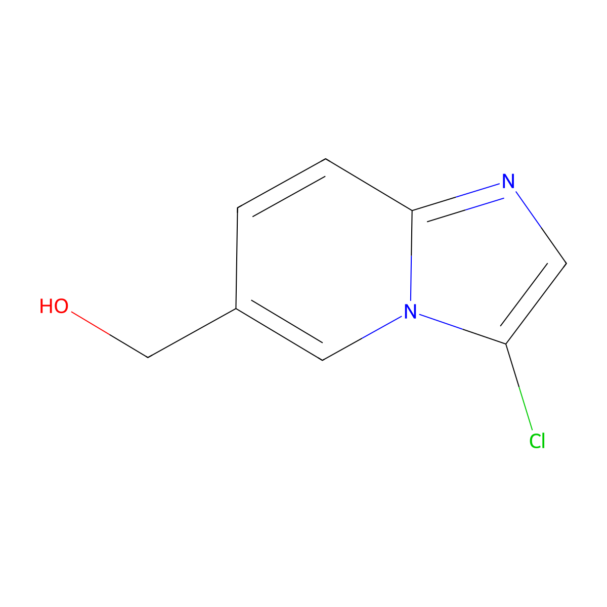 (3-Chloroimidazo[1,2-a]pyridin-6-yl)methanol molecular structure, CAS 167884-21-1