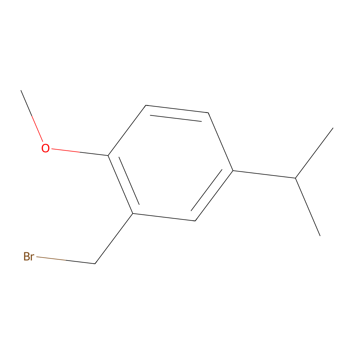 2-(Bromomethyl)-1-methoxy-4-(propan-2-yl)benzene molecular structure, CAS 167887-88-9