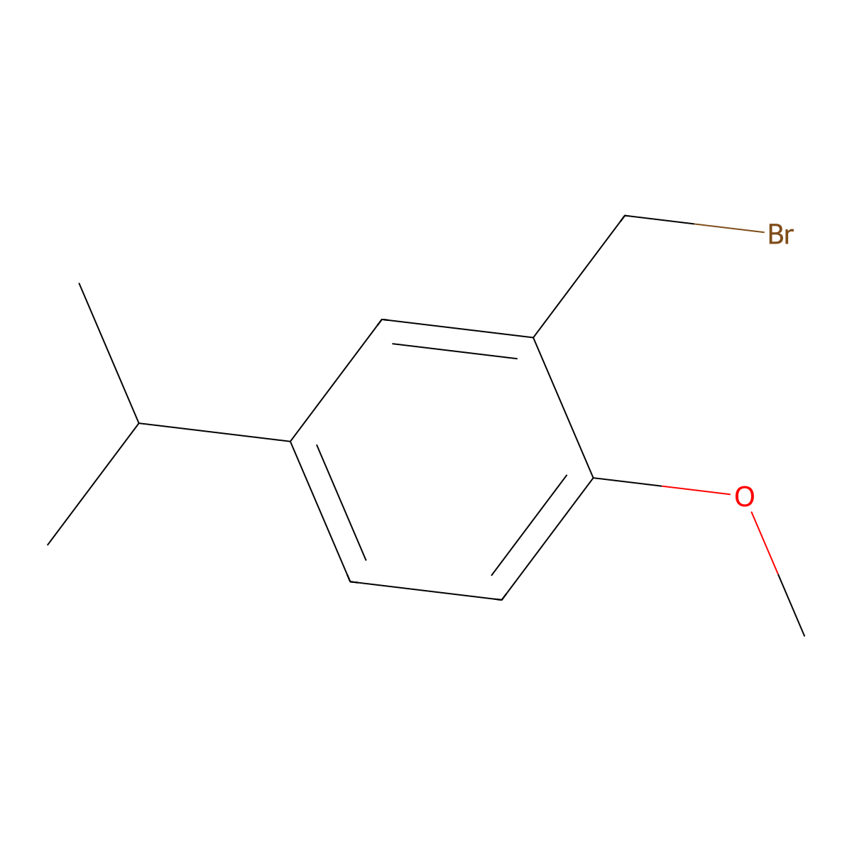 2-(Bromomethyl)-1-methoxy-4-(propan-2-yl)benzene molecular structure, CAS 167887-88-9
