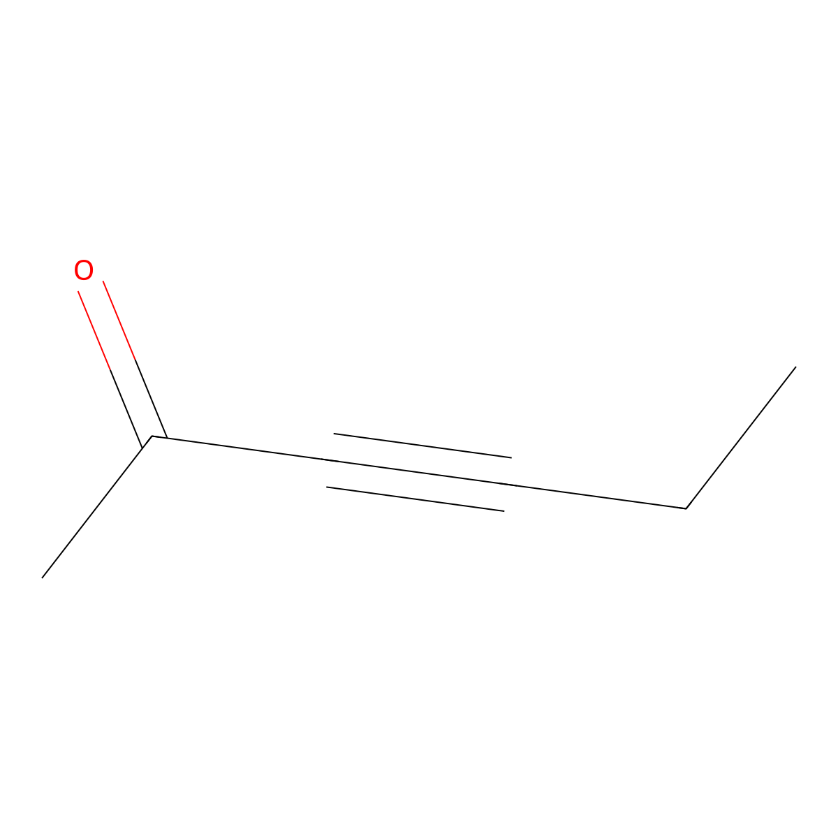 3-Hexyn-2-one molecular structure, CAS 1679-36-3