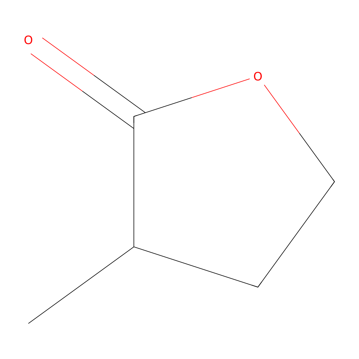 alpha-Methylbutyrolactone molecular structure, CAS 1679-47-6
