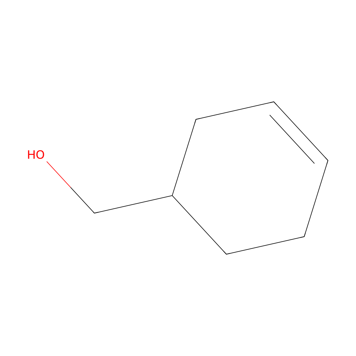 3-Cyclohexene-1-methanol molecular structure, CAS 1679-51-2