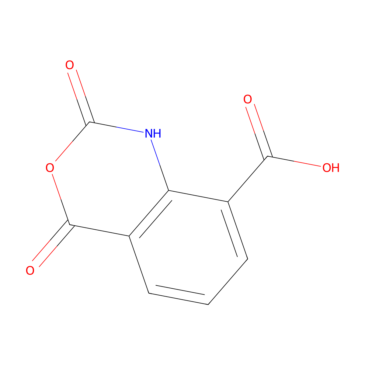 2,4-Dioxo-1,4-dihydro-2H-3,1-benzoxazine-8-carboxylic acid molecular structure, CAS 167902-99-0