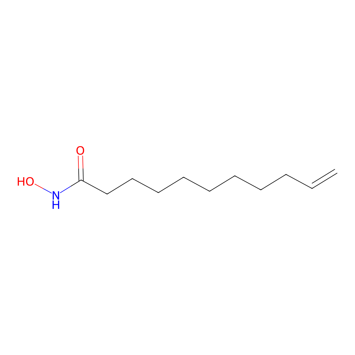 N-Hydroxy-10-Undecenamide molecular structure, CAS 16791-35-8