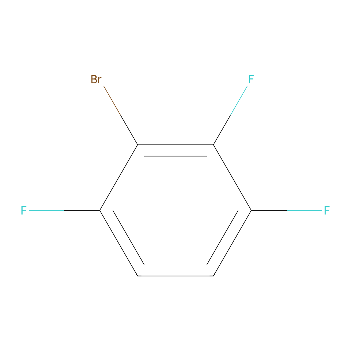2-Bromo-1,3,4-trifluorobenzene molecular structure, CAS 16793-04-7
