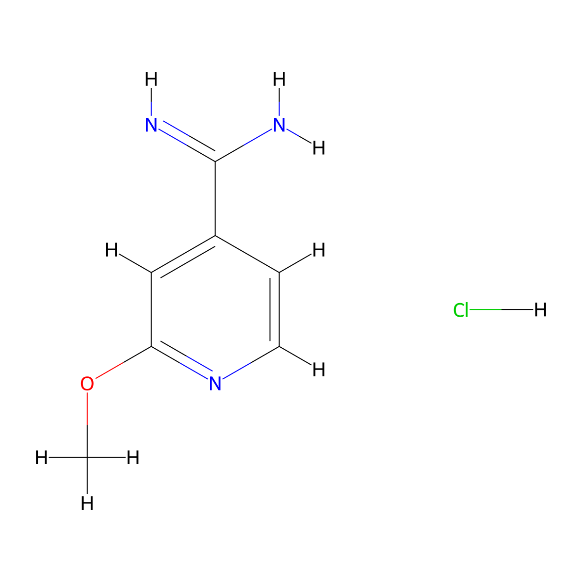 2-Methoxypyridine-4-carboximidamide hydrochloride molecular structure, CAS 1679340-93-2