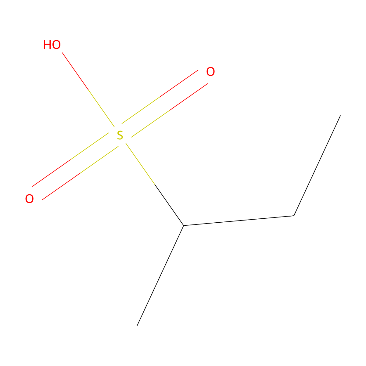 2-Butanesulfonic acid molecular structure, CAS 16794-12-0