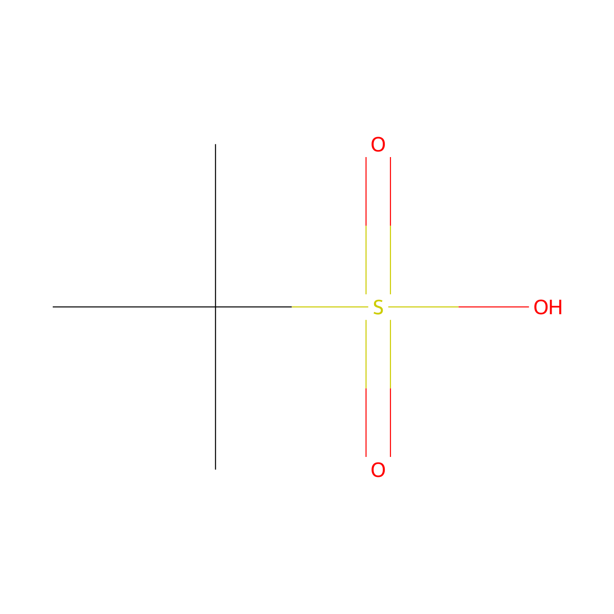 2-Methylpropane-2-sulfonic acid molecular structure, CAS 16794-13-1