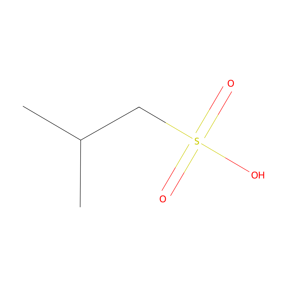 2-methylpropane-1-sulfonic Acid molecular structure, CAS 16794-14-2