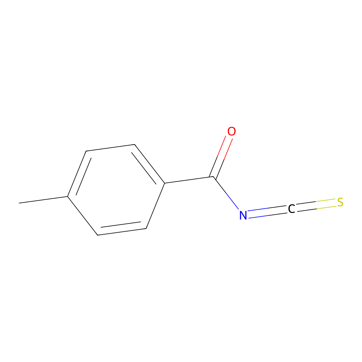 4-Methylbenzoyl isothiocyanate molecular structure, CAS 16794-68-6