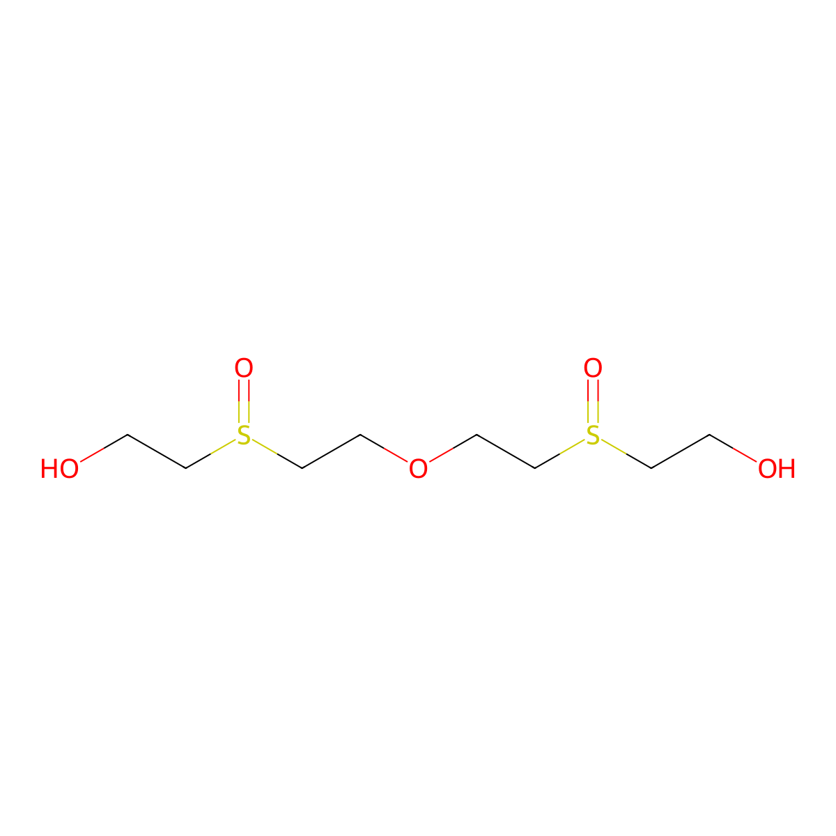 2,2'-(Oxybis(2,1-ethanediylsulfinyl))bisethanol molecular structure, CAS 167940-02-5