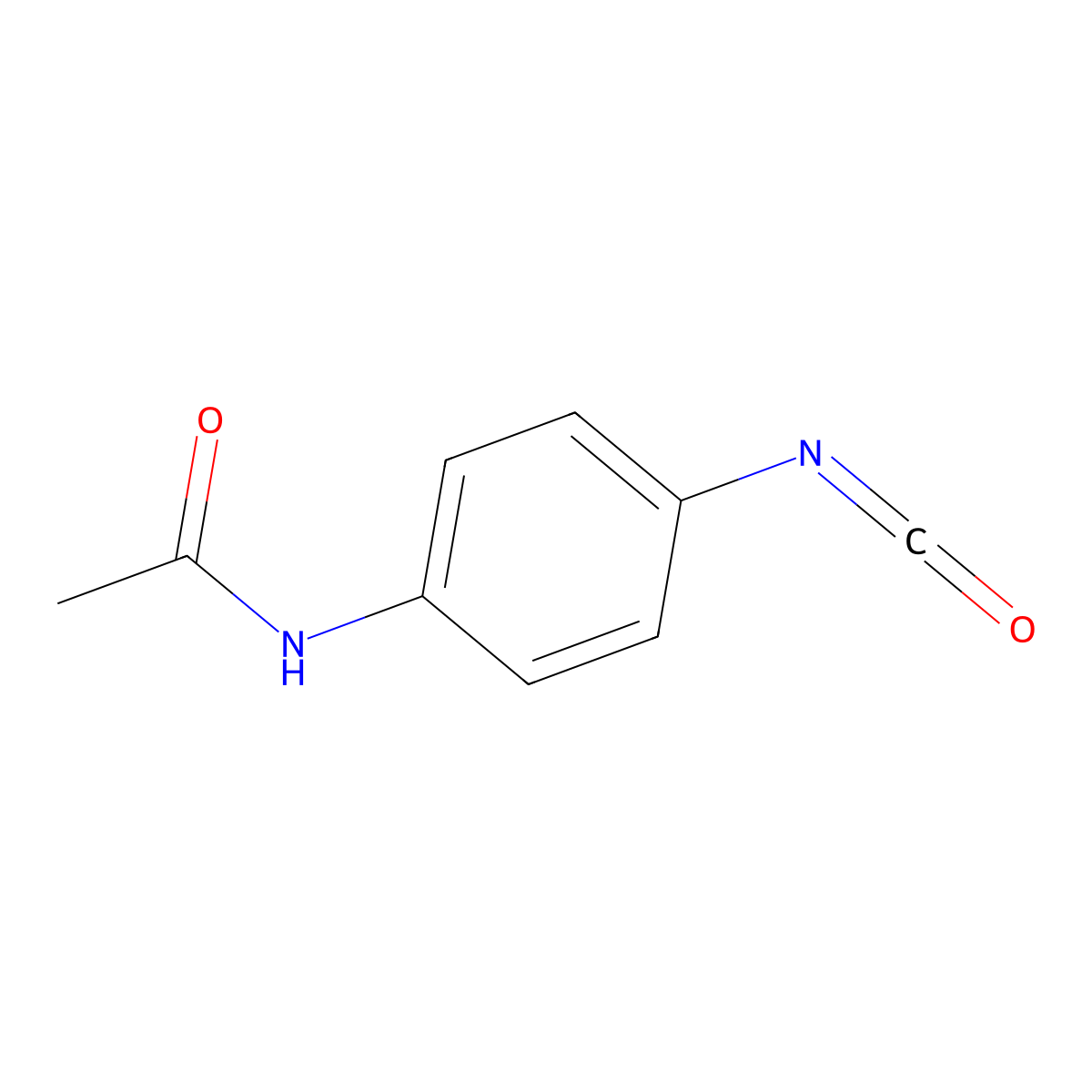 N-(4-isocyanatophenyl)acetamide molecular structure, CAS 167951-44-2