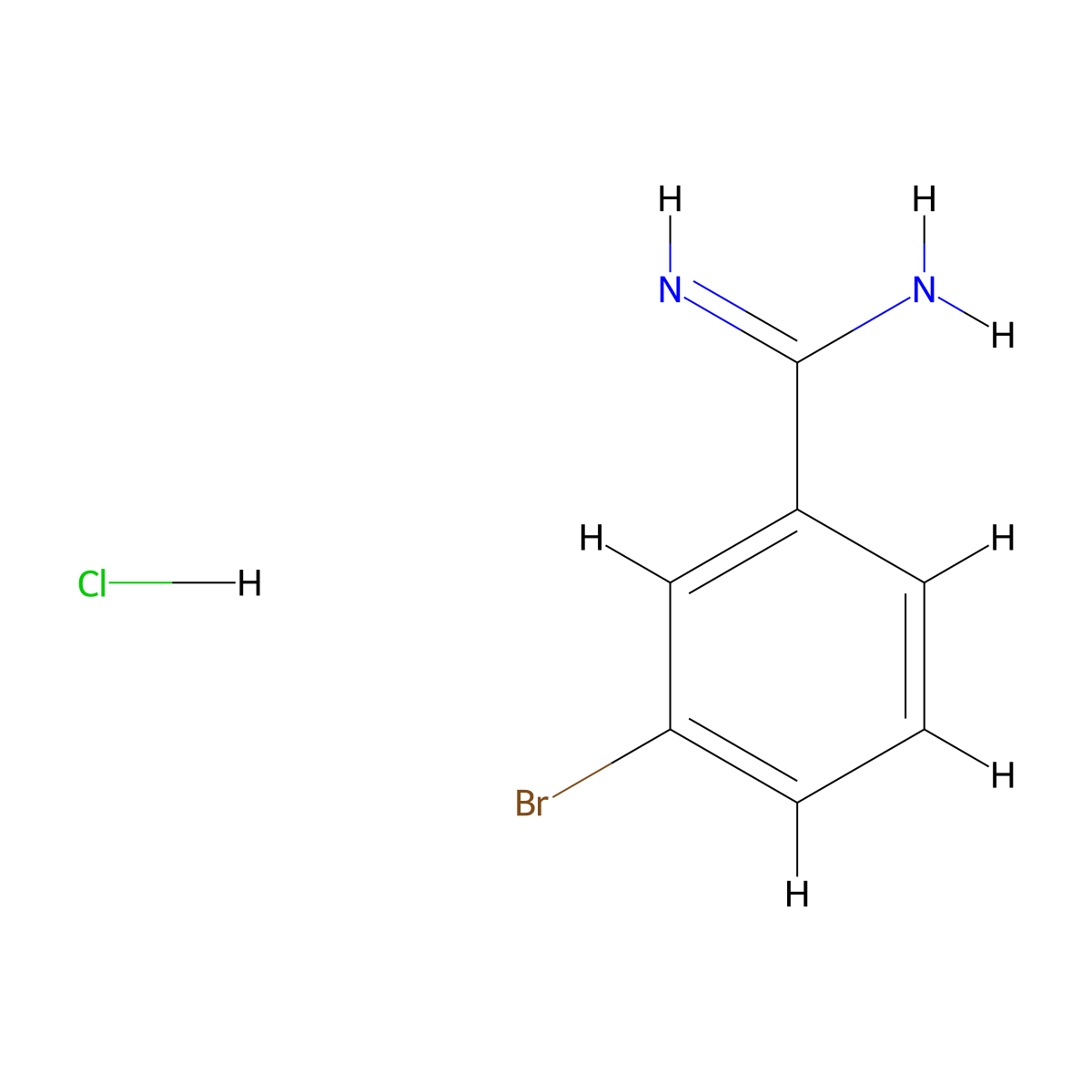 3-Bromobenzene-1-carboximidamide hydrochloride molecular structure, CAS 16796-52-4