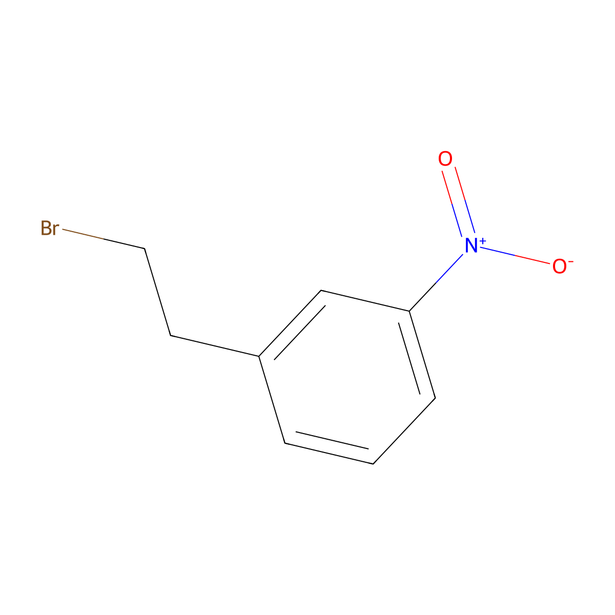 3-Nitrophenethyl bromide molecular structure, CAS 16799-04-5