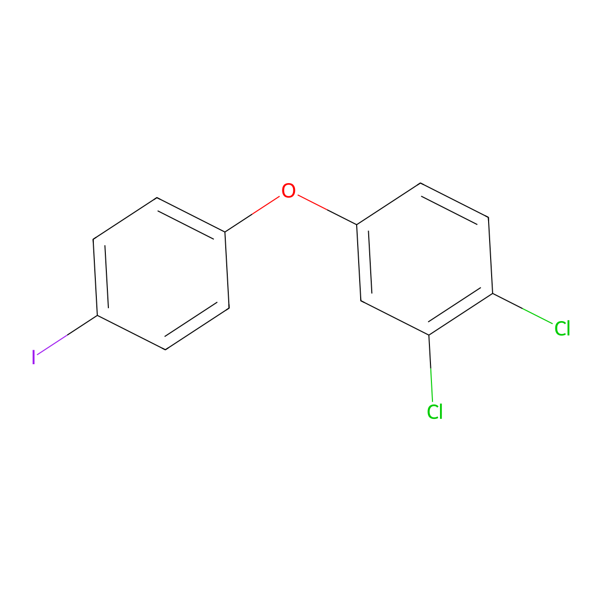 1,2-Dichloro-4-(4-iodophenoxy)-benzene molecular structure, CAS 167990-11-6