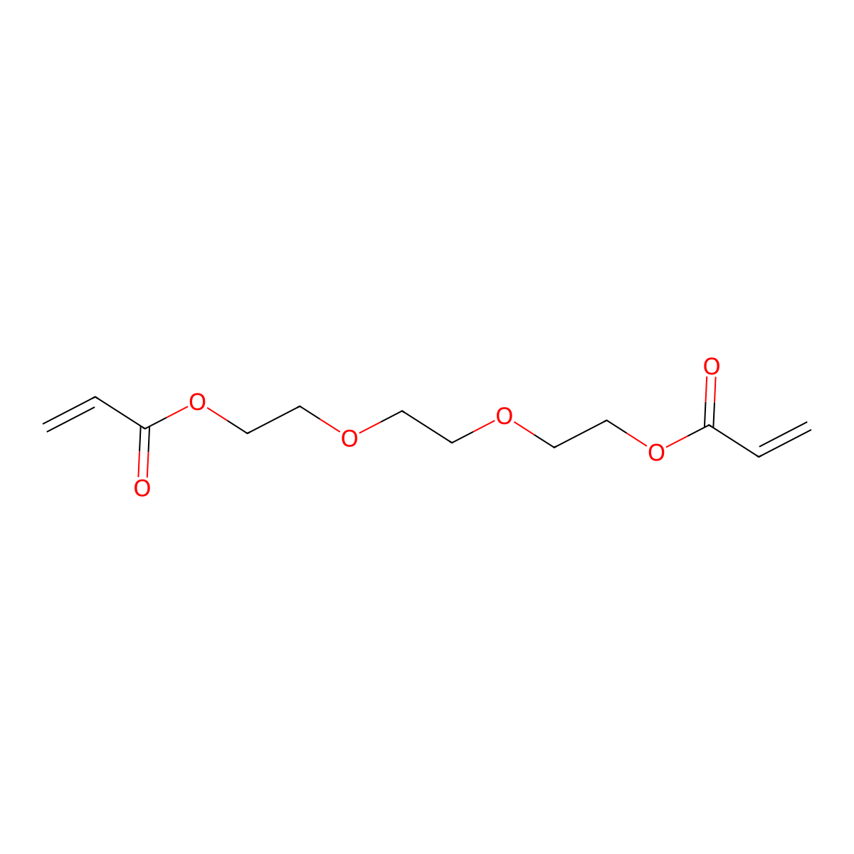 Light Acrylate 3EG-A molecular structure, CAS 1680-21-3