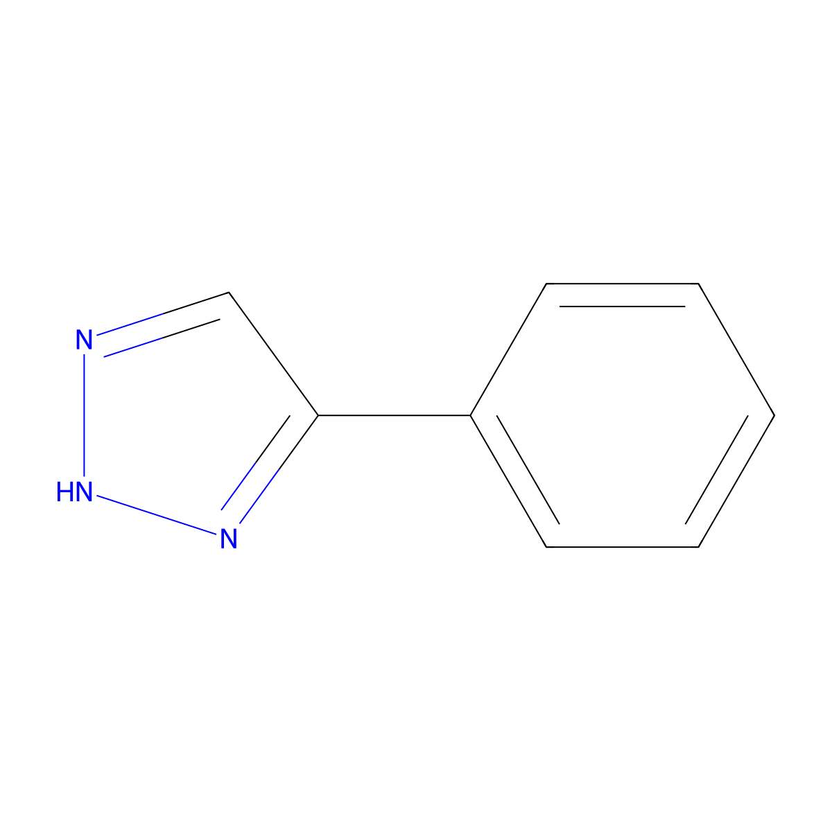 4-phenyl-1H-1,2,3-triazole molecular structure, CAS 1680-44-0