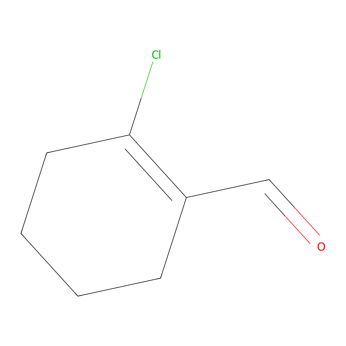 2-Chlorocyclohex-1-enecarbaldehyde molecular structure, CAS 1680-73-5