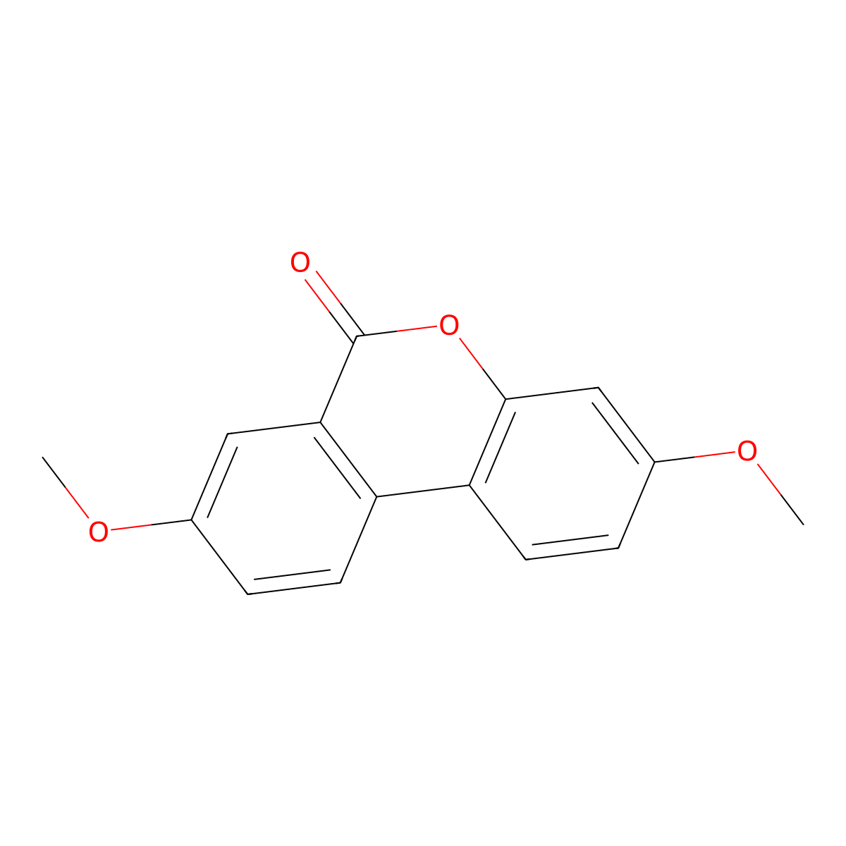 3,8-Dimethoxybenzo[c]chromen-6-one molecular structure, CAS 1680-85-9