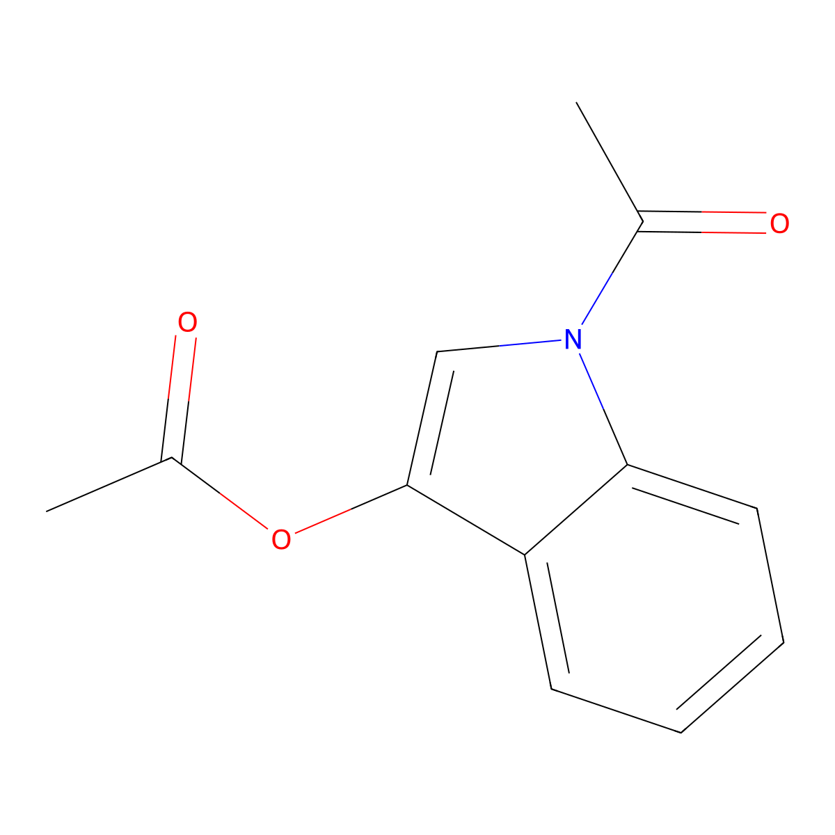 1-Acetyl-1H-indol-3-yl acetate molecular structure, CAS 16800-67-2