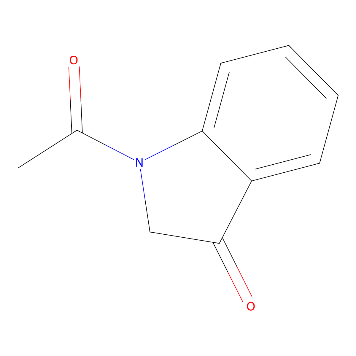 1-Acetyl-1,2-dihydro-3H-indol-3-one molecular structure, CAS 16800-68-3