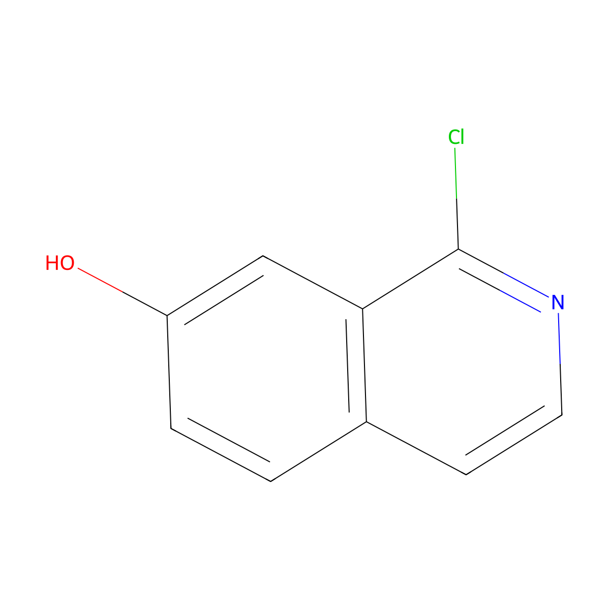 1-Chloroisoquinolin-7-ol molecular structure, CAS 168003-06-3