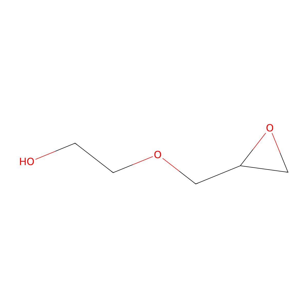 2-((Oxiran-2-yl)methoxy)ethan-1-ol molecular structure, CAS 16801-25-5