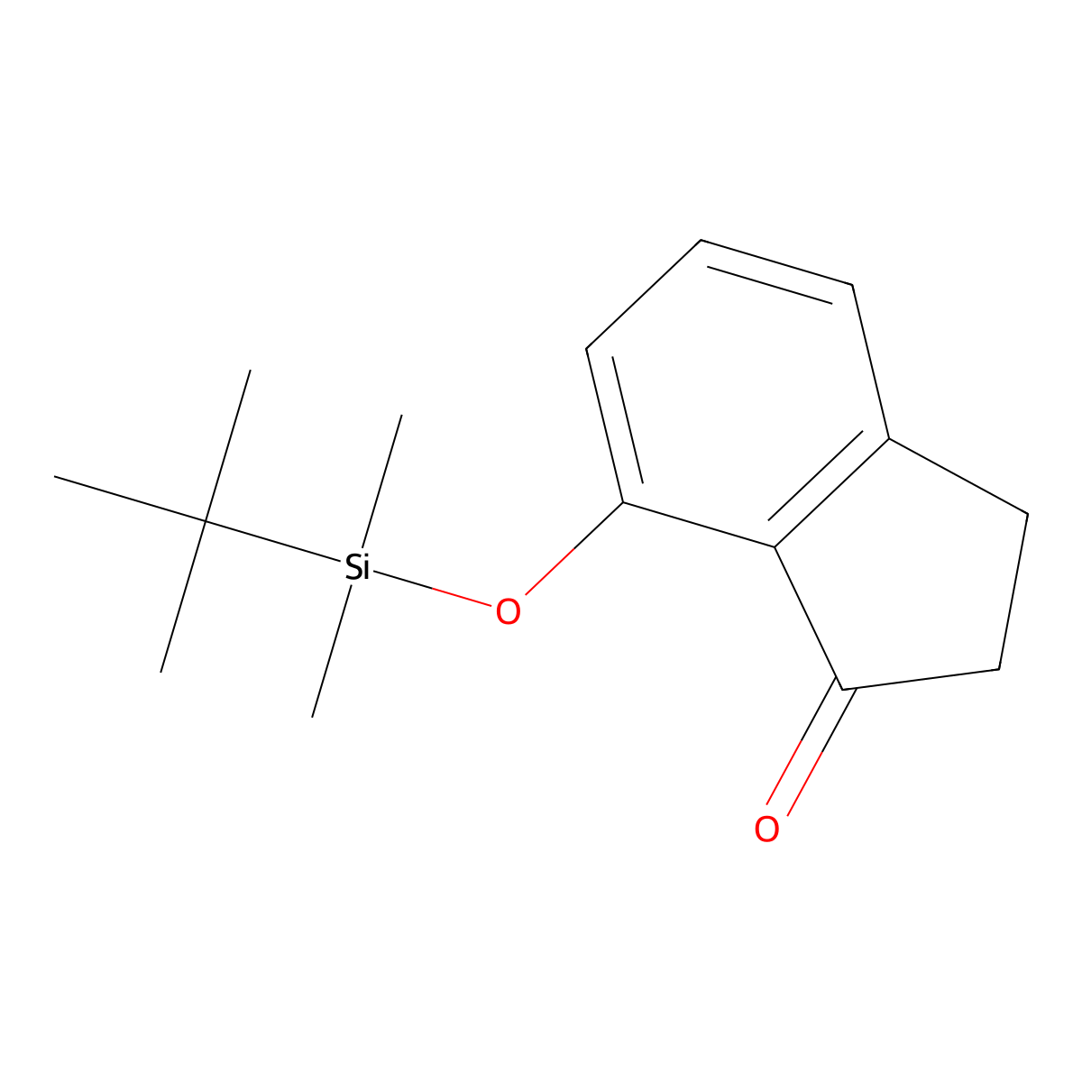 7-((tert-butyldimethylsilyl)oxy)-2,3-dihydro-1H-inden-1-one molecular structure, CAS 1680192-52-2