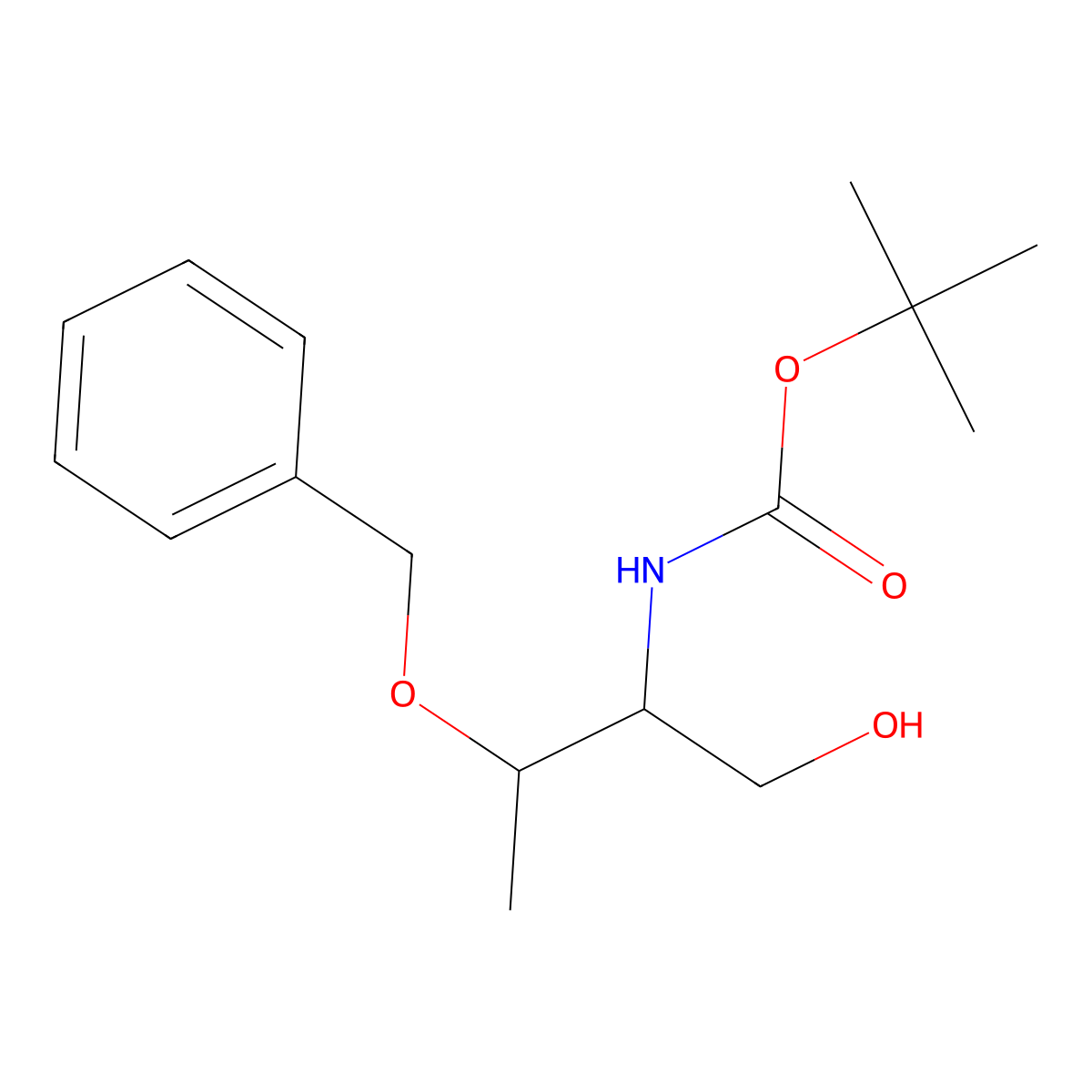 tert-Butyl ((2S,3S)-3-(benzyloxy)-1-hydroxybutan-2-yl)carbamate molecular structure, CAS 168034-31-9