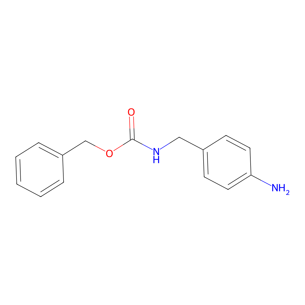Benzyl 4-aminobenzylcarbamate molecular structure, CAS 168050-39-3