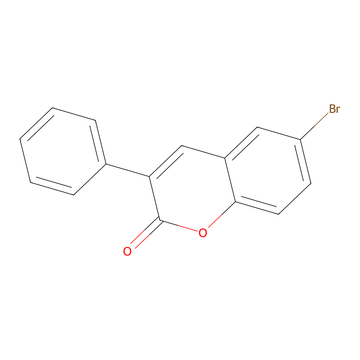 6-bromo-3-phenyl-2H-chromen-2-one molecular structure, CAS 16807-67-3