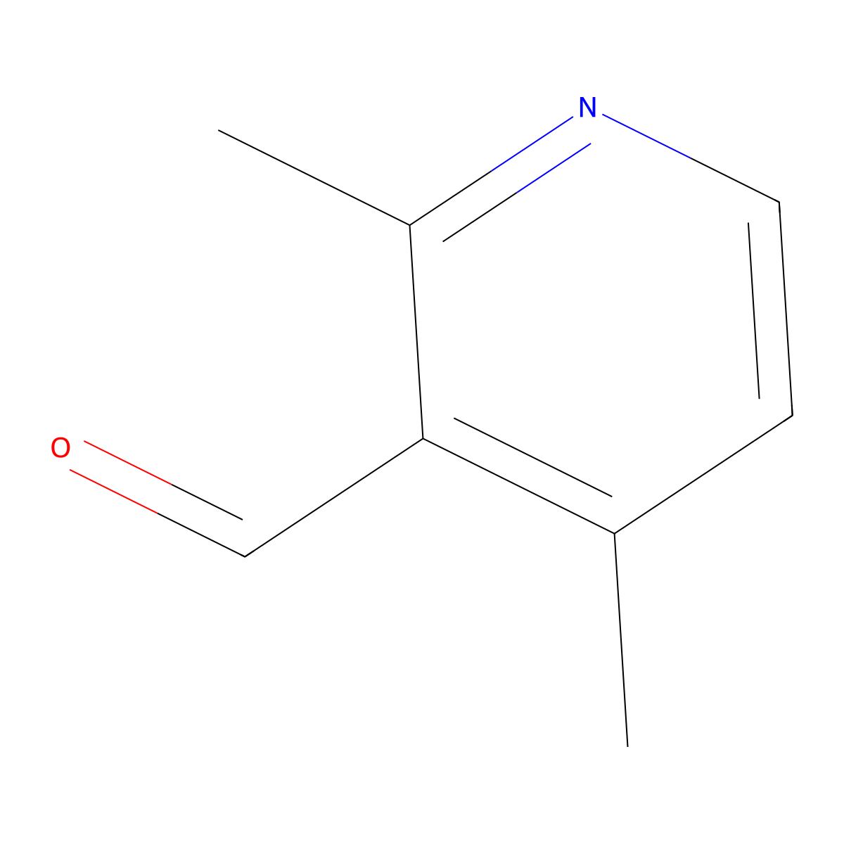 2,4-Dimethylnicotinaldehyde molecular structure, CAS 168072-32-0
