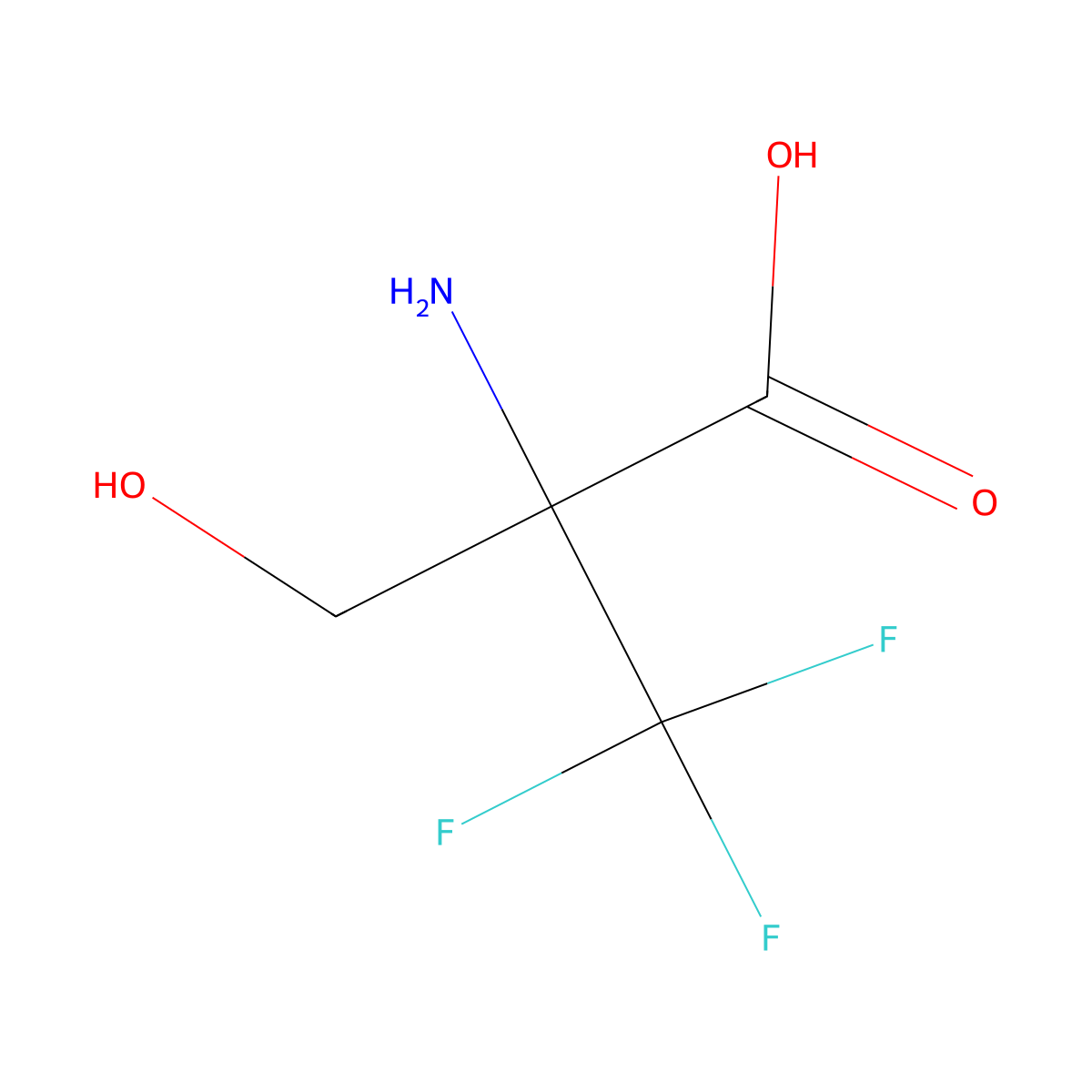 (S)-Trifluoromethylserine molecular structure, CAS 168074-56-4