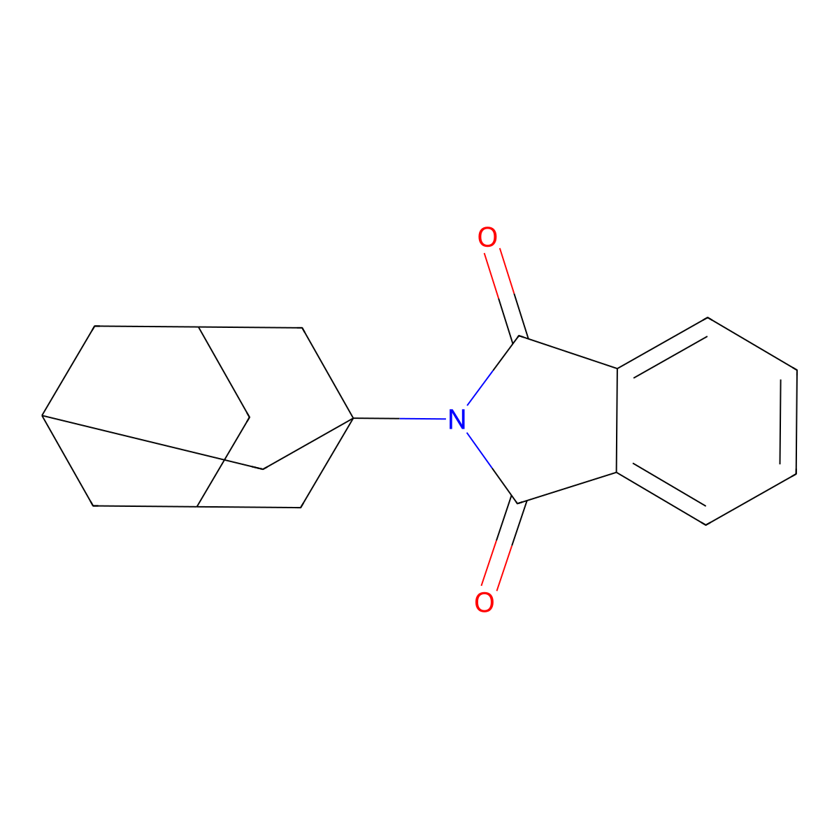 N-(1-adamantyl)phthalimide molecular structure, CAS 16808-41-6